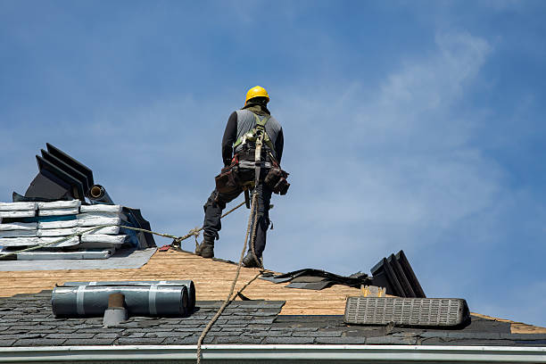 Professional Gutter Installation technician working in Argyle, IA